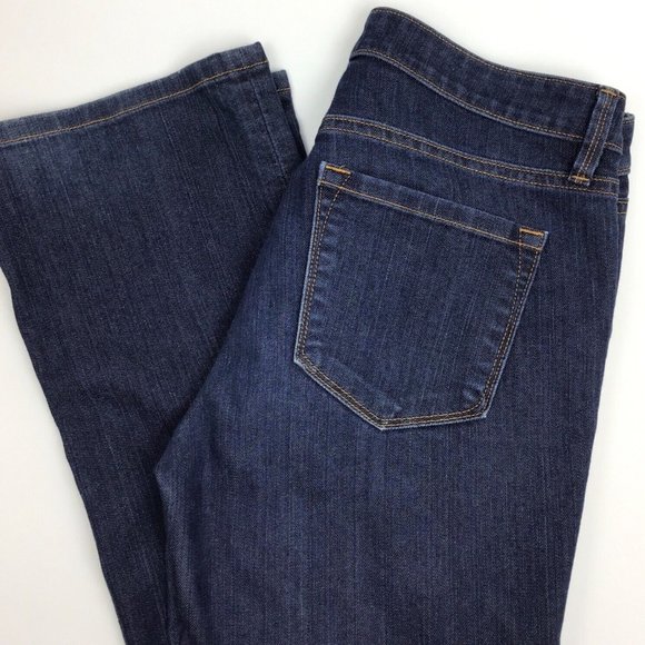 Ann Taylor Loft Womens Size 8 Modern Boot Jeans Inseam 33" Whiskering Stretch - Picture 8 of 11